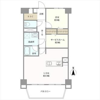 若林コンドの間取図