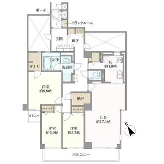 パレ駒場の間取図