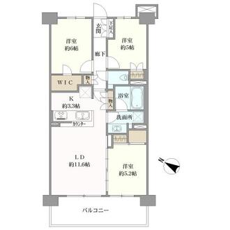 フォーチュンスクエア都筑中山の間取図
