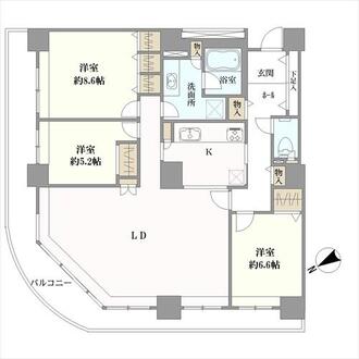 ＲＩＣウエストコート３番街の間取図