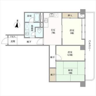 住吉アーバンライフの間取図