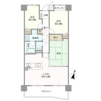 魚崎南パーク・ホームズ２番館の間取図