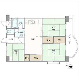 住吉台東住宅の間取図