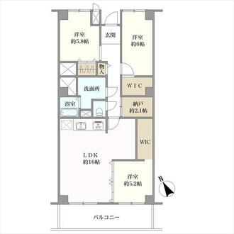 朝日ケ丘レックスマンションの間取図