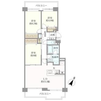 パークシティ本牧の間取図