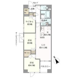 ファインレジデンス三田の間取図