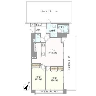 グランシティ中目黒の間取図