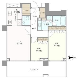 広尾ガーデンフォレストの間取図