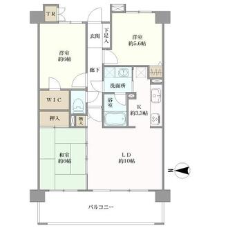 ゼファーグリーンアイルグランデフォートの間取図