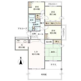 青葉の森公園通りの間取図