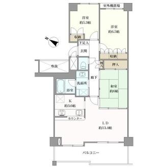 コムズシティ箕面の間取図