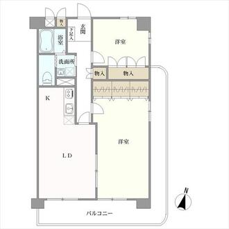 桜塚パークマンションの間取図