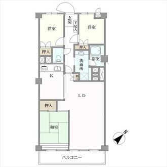 シーアイマンション甲陽園の間取図