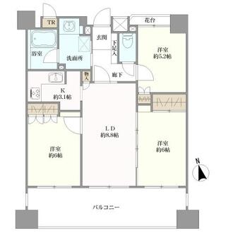 クリオ武蔵小金井駅前壱番館の間取図