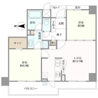 ヴェルビュ大崎　百反通りの間取図