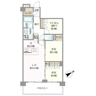 サンクレイドル国立ＩＩの間取図