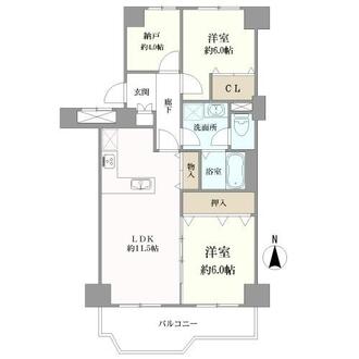 茨木レックスマンションの間取図