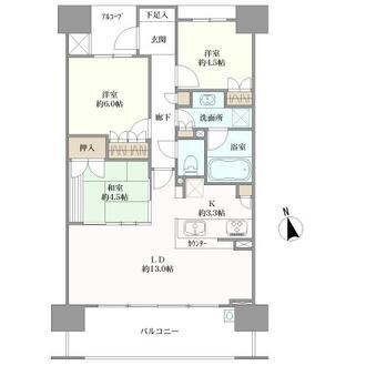 パークホームズ茨木西駅前町の間取図