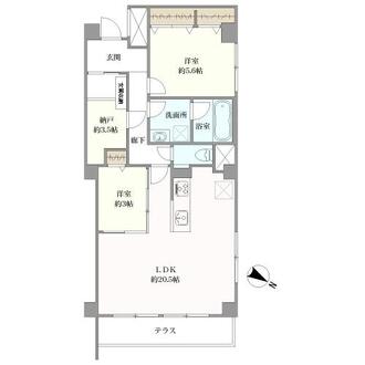 パレス池田山の間取図