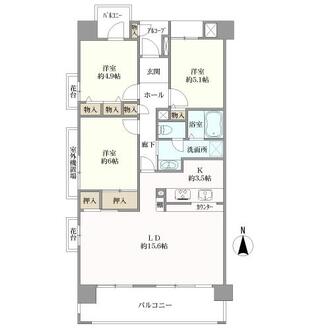 グリーンタウン青戸二番街の間取図