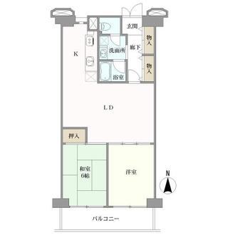 南千住スカイハイツの間取図