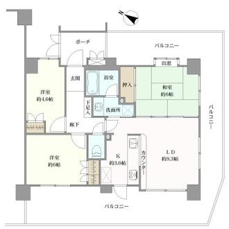 ランドステージお花茶屋の間取図