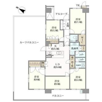 リライズガーデン西新井スカイレジデンスの間取図