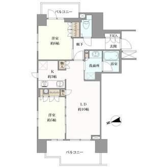 グランリビオ　ザ・レジデンスの間取図