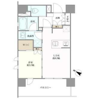 プレシス浦和常盤ヴィアラの間取図
