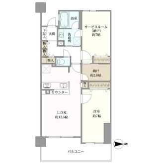 グランシエロ浦和ブライトステージの間取図