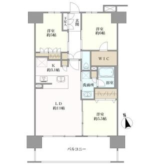 レーベン浦和常盤　ＴＨＥ　ＴＯＷＥＲの間取図