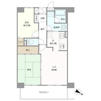 ダイアパレス武蔵浦和の間取図