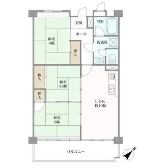 横浜マリンハイツの間取図