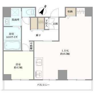 ル・グラン元町の間取図