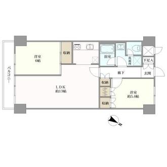 ドミール生麦の間取図