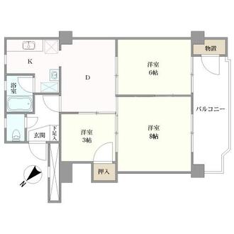 峰沢団地の間取図