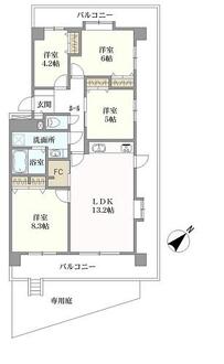 中山パーク・ホームズの間取図