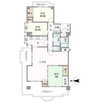 シヤルマンコーポ枚岡公園の間取図
