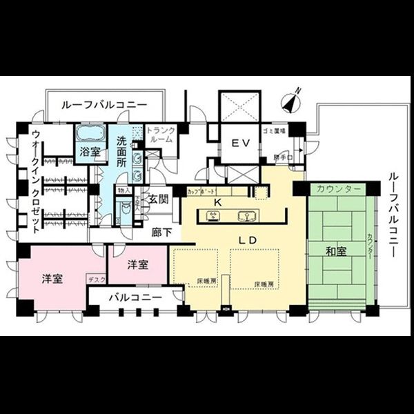 プラネスーペリア　グランジェ住吉本町の間取図