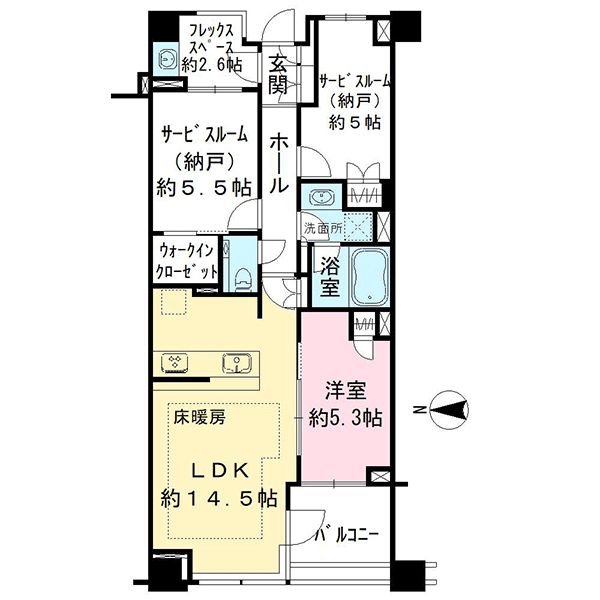 クレヴィア新宿中落合WESTの間取図