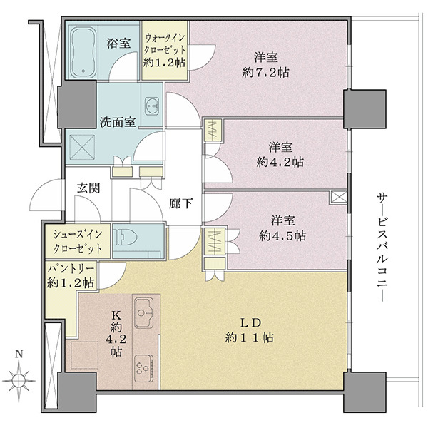 THE YOKOHAMA FRONTの間取図
