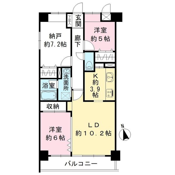 ニューウェルテラス第４日吉の間取図