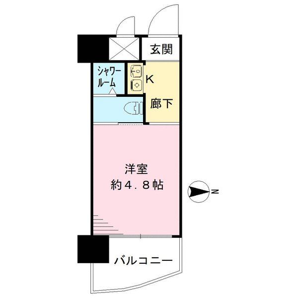 朝日プラザ高瀬川の間取図