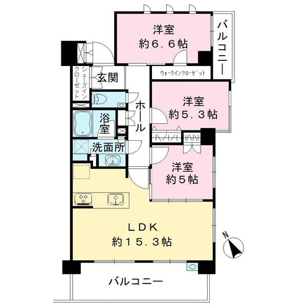 ロワール千歳烏山の間取図