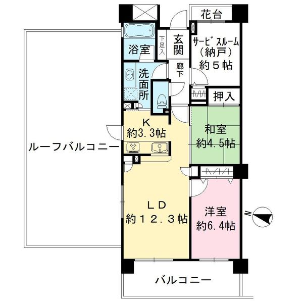 クリオ住吉壱番館の間取図