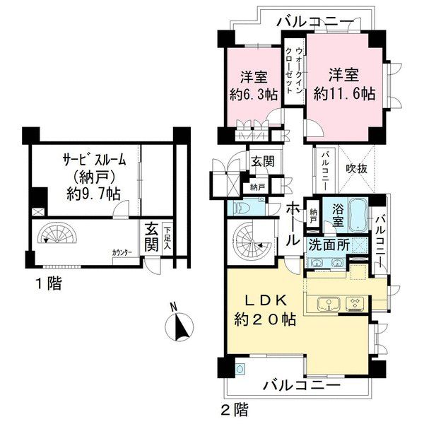 D’グランセ八事御幸山の間取図