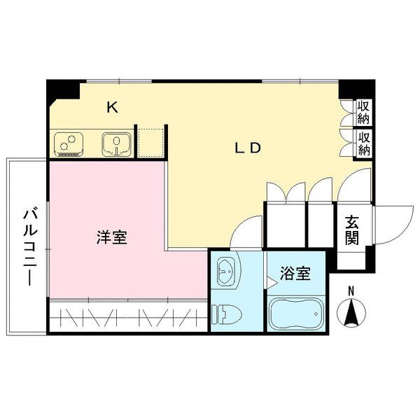 洗足池ローズベイハイツの間取図