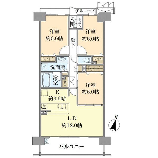 アトレ植田シーズンテラスの間取図