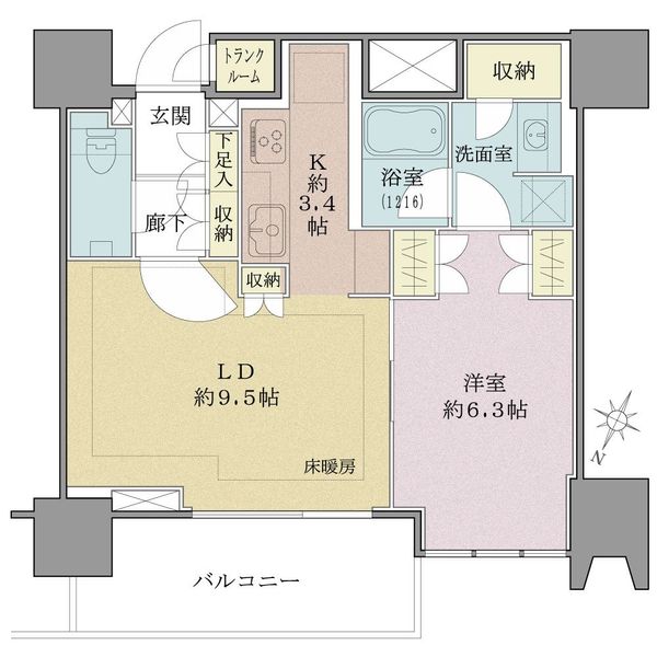 ザ・パークハウス高輪タワーの間取図