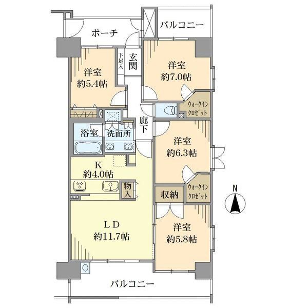 フォルム東洞院三条の間取図